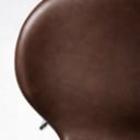 Arne Jacobsen. 'Seven' bar stool with Mokka aniline leather