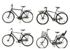 7565, 7566, 7567, 7568 - Samling cykler (4)