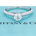 Tiffany & Co. The Tiffany Setting brilliant solitaire ring in platinum, approx. 0.42 ct. Ringstr. 48