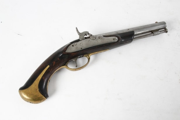 Danish ex. flintlock pistol, navy m/1807/38