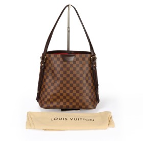 Louis Vuitton. 'Cabas Rivington' shoulder bag in Damier Ebene Canvas