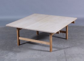 nyse Lave om hvis du kan Hans J. Wegner. Kvadratisk sofabord af egetræ - Lauritz.com