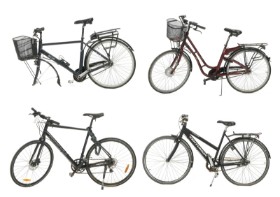 7428, 7430, 7319, 6882 - Samling cykler (4)