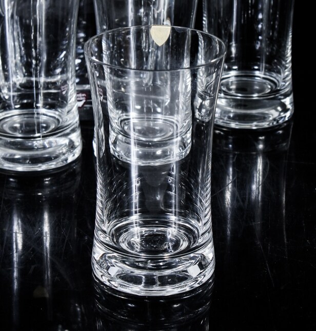 Karaff samt glas, Orrefors, bl.a. Ingeborg Lundin (7)