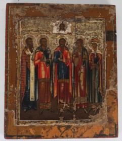 Russian saint icon from the 19th century