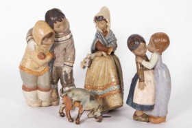 B&G og LLadro samling stentøjsfigurer (4)