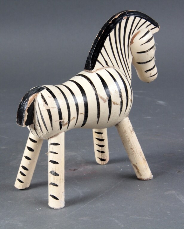 Kay Bojesen. Zebra af bemalet træ 