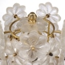 Palme. Bordlampe fra 70'erne af messing og glas