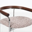 Kensaku Oshiro for dk3. Three armchairs, model Baia Counter Chair, Walnut / Chrome (3)