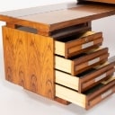 Danish Furniture Manufacturer. Freestanding desk with side table (2)
