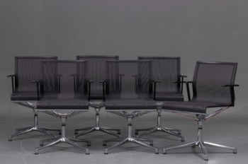 ICF-office, Stick Chair armstole på forkromet firpasfod med nylon net (6)