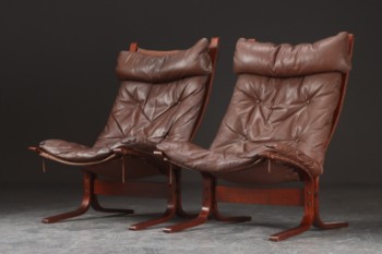 Ingmar Relling for Westnofa. Højrygget lænestole af bøgetræ, model Siesta (2)