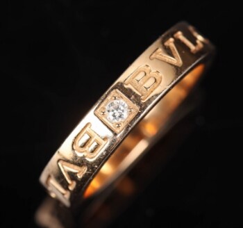 Bvlgari Bvlgari. Diamantring med af 18 kt. rosaguld