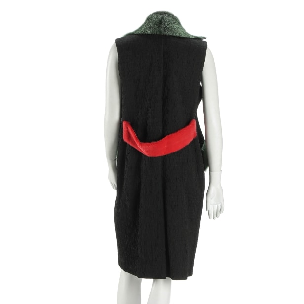 7329 - Saks Potts for Kopenhagen Fur. Vest med krave af mink. str. 36