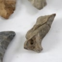 Danmarks oldtid. Samling stenøkser af flint. (18)