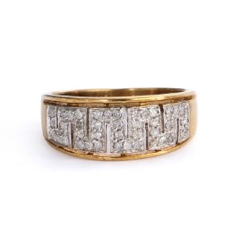 Diamond ring in 8 kt. gold, 0.20 ct.