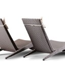 Et par liggestole af polyrattan flet, Keops Collection