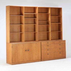 Børge Mogensen (1914-1972) for FDB: Oak shelving system (4)