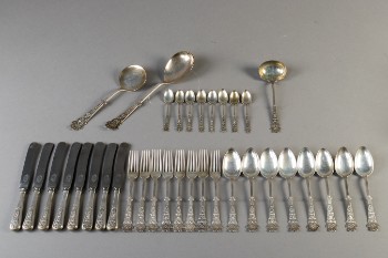 Heimbürger bestikdele af sølv (35)
