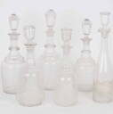 Seks glas karafler (6)