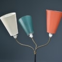 Retro standerlampe / 'Tivoli' lampe, tre-armet, 1950'erne