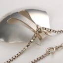 Bent Knudsen, Kolding. Contemporary ring and pendant with chain in sterling silver (3)