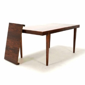 Severin Hansen for Haslev Møbelsnedkeri: Rectangular rosewood dining table with extension (2)