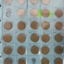 Danmark. Møntsamling 1-2-5 og 10 kroner samt jubilæumsmønter.