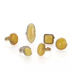 2023-1500 Collection amber rings of sterling silver (6)