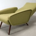 Dansk møbelproducent. Lænestol med liggefunktion 1960erne
