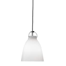 Cecilie Manz for Fritz Hansen. Pendel, model Caravaggio P1. Ubrugt, opal glas