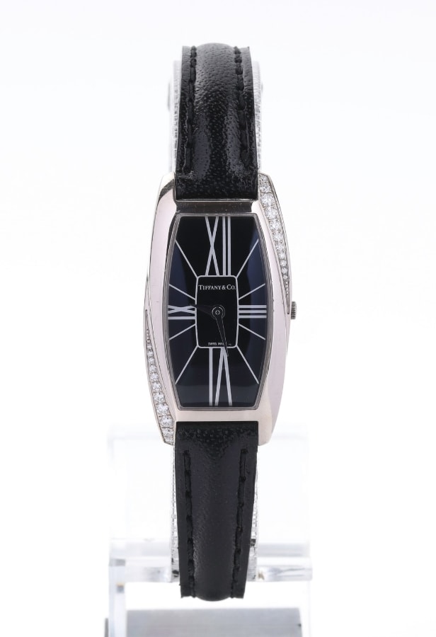 Tiffany & Co. 'Gemea'. Damearmbåndsur af 18 kt. hvidguld med diamanter
