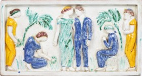 Astrid Klenow. Relief of ceramics