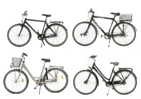 7569, 7570, 7572, 7573 - Samling cykler (4)