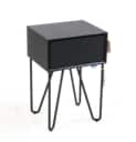 181 Auping. Bedside table, black, model pixel
