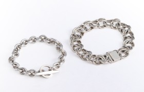 Hermann Siersbøl et al. Bismarck and anchor bracelet in silver and sterling silver (2)