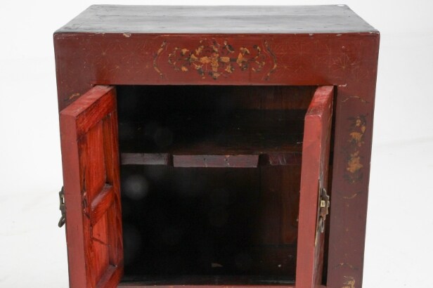 Chinese cabinet, entrance table and cane (3)