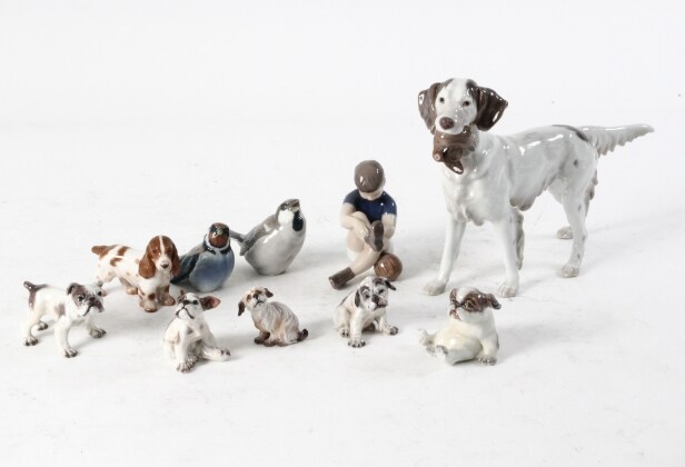 Dahl Jensen / Bing & Grøndahl. Samling figurer (10)