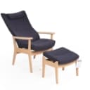 340. Farstrup. 'Otiumstol' med skammel, model 5910 (2)