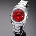 Omega 'Seamaster Aqua Terra Marui RED edition'. Ladies' watch in steel with red dial, approx. 1998