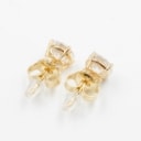 Pair of brilliant earrings in 14 kt gold with Lab Grown diamonds of 2.00 ct. (2)
