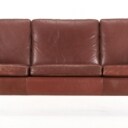Tre pers. sofa, brun læder