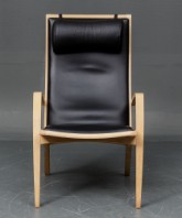 Jacob Berg. Hvilestol med skammel Model Ara 1. - Lauritz.com