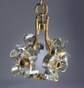 L. Colani for Simon & Schell. Chandelier from the 70s made of brass and glass