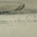 C. Heinz Stricker, 'Düsseldorf-Oberkassel, St. Antoniuskirche', Radierung aquarelliert, Anfang 20. Jh.