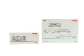 Märklin 3351+46220 HO: Electric locomotive and DB Cargo wagon set (2)