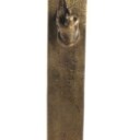 Sax O. Skulptur af patineret messing: 'Teamwork', H. 88 cm