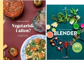 'Blender - 177 opskrifter på greenies & smoothies' af Søren Ejlersen & Ditte Ingemann og 'Vegetarisk i aften?' af Camilla Skov (2)