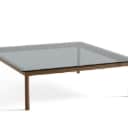 Martin Solen for HAY. Sofabord model Kofi, 120 x 120 cm. Valnød, gråtonet glas