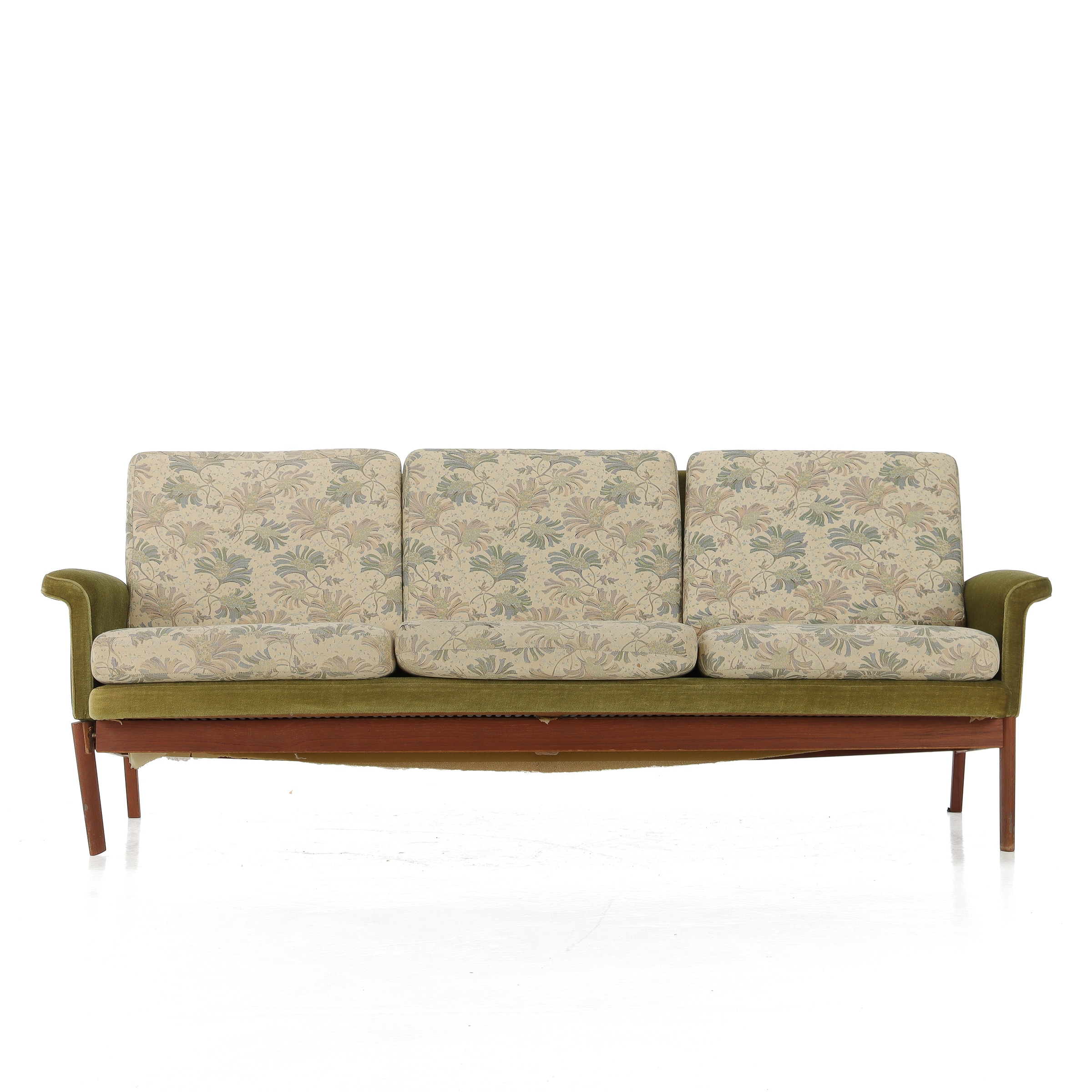 Finn Juhl. Freestanding three-seater sofa, teak, model 218/3